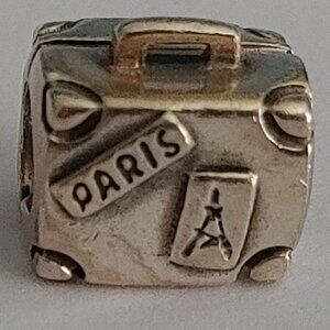Pandora Suit Case TRAVEL charm PARIS